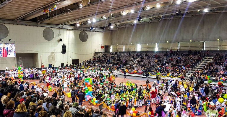 Desfile de Carnaval escolar em Viseu