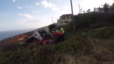 Despiste de autocarro na Madeira