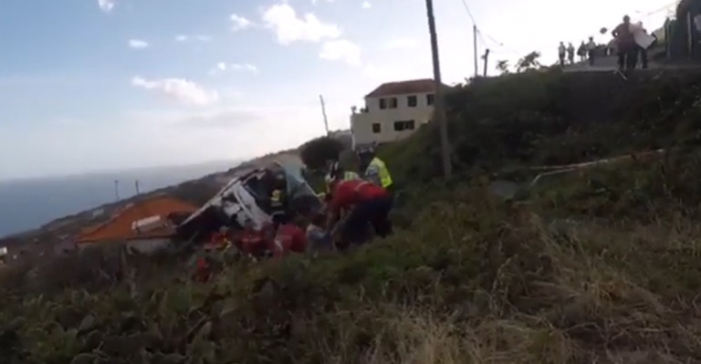 Despiste de autocarro na Madeira