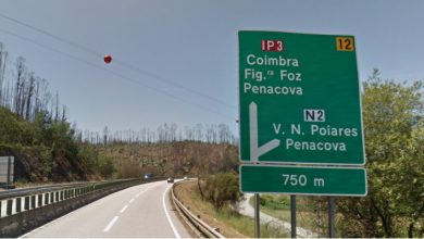 IP3 Viseu Coimbra: muita atenção ao conduzir