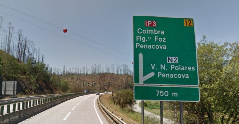 IP3 Viseu Coimbra: muita atenção ao conduzir