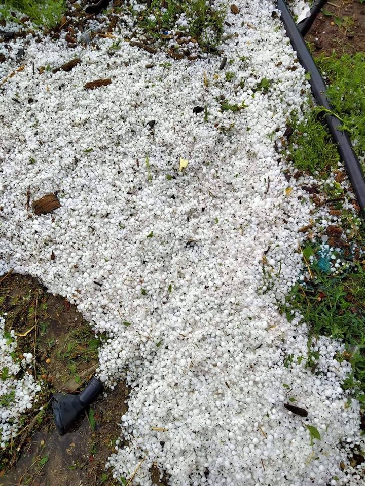 Chuva e Granizo em Viseu