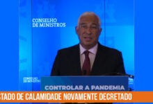 estado de calamidade em portugal